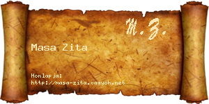 Masa Zita névjegykártya