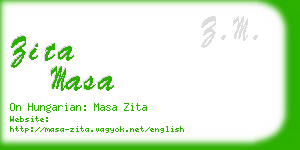 zita masa business card